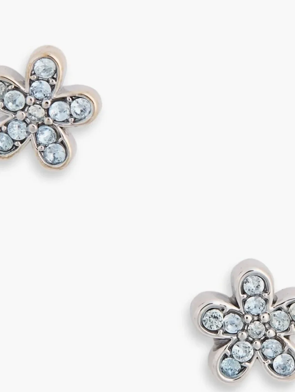 💙▪️Kate Spade ▪️pavé cubic zirconia flower stud earrings